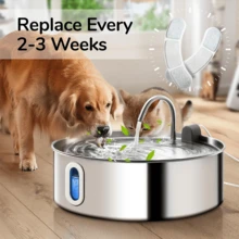6/24pcs Cat Water Fountain Filter Replacement Cartridges, Compatible With WF060 WF050 Models, Automatic Pet Water Bowl Filter - 1L - View 5
