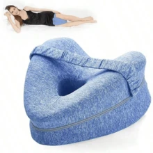 Ergonomic Breathable Knee Pillow, Cool And Comfortable, Relieves Pressure; Comfortable Leg Support For Side Sleepers; Washable Memory Foam Wedge Pillow, Suitable For Nighttime Sleep; Side Sleeping Pillow - Leg-clamping Pillow - View 7