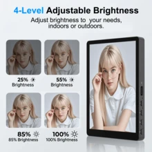 Monitor Selfie Vlog Ponsel Magnetik Nirkabel, Layar HD, Baterai Dual Power 3.6V/Pengisian USB, Kompatibel dengan Ponsel iOS dan Android, dengan Kontrol Jarak Jauh, Penjelajah Kamera Belakang dengan Remote Cincin Bluetooth, Cocok untuk Live Streaming, Pembuatan Konten, Perekaman Video Selfie, Hadiah Musim Semi, Ulang Tahun, Hadiah Hari Valentine Ideal untuk Pembuat Vlog - Versi Senyap Berwarna-warni - View 8