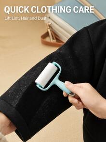 Portable Mini Lint Roller Set With Transparent Travel Storage Box And 3 Adhesive Rollers, Compact Clothing/Luggage/Travel Lint Remover, 4 Colors Available - Multicolor - View 3