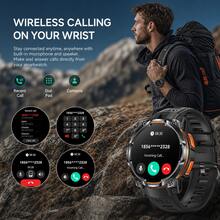 SENBONO 男士重型 GPS 智慧手錶，適合戶外運動，健身追蹤器，多種運動模式，全天健康與睡眠監測，1200mAh 電池，手電筒，GPT，訊息通知，天氣同步，兼容 iOS 與 Android - 查看 7