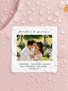 1/28/54/100pcs Square Personalized Photo Stickers, Customizable Portrait Text Pattern, Waterproof Oil-Resistant Self-Adhesive, Gift Packaging, Storage Box, Desk Decoration, Etc. Ideal Gift For Party Enthusiasts, Friends, Couples, Newlyweds, Party Hosts. Suitable For Birthday Parties, Small Weddings, Couple Anniversaries, Holiday Gatherings, Anniversary Commemorations, Etc. - Multicolor 1 - View 4
