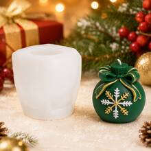 Zhonghui Mold 3D聖誕裝飾禮物球矽膠模具，蝴蝶結雪花樹Merry Xmas蠟燭模，適用DIY手工皂、樹脂、石膏及節日裝飾手工藝 - 聖誕節 - 查看 5