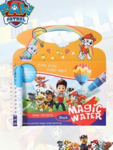 1pc Paw Patrol Watercolor Painting Album Reusable For Doodling And Drawing Best Holiday Gift For Friends Party Decoration - Cartoon - View 1
