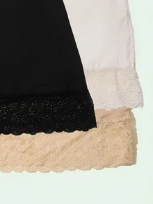 Women's Seamless Ice Silk Skirt, Lace Trim Skirt With Shorts Quick-Wear Skirt - Multicolor - View 6