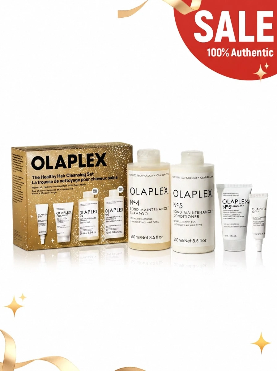 Olaplex The Healthy Hair Cleansing Set 4 Pcs Set(N°.0.5 Longevity Treatment 5ml+N°.5 Leave-In Conditioner 30ml+N°.4 Shampoo 250ml+N°.5 Conditioner 250ml) 0.17oz/5ml+1oz/30ml+8.5oz/250ml*2 - Multicolor - View 1