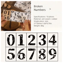 ZABC 41 piezas Juego de sellos de tinta, 40 piezas Sellos de símbolos alfabéticos y numéricos, Sellos pequeños DIY, 2 estilos disponibles: impresos y manuscritos. Regalo de Navidad para familiares y amigos; Regalo de graduación para compañeros de clase. - Multicolor - Ver 36