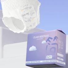 6 pièces Serviettes hygiéniques inodores pour femmes jour & nuit, culottes de nuit anti-fuites fraîches pour soulager les règles avec serviettes hygiéniques détachables, culottes de règles ultra-fines et respirantes pour femmes - convient pour un port prolongé - Voir 1