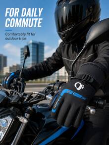 Winter Fleece Touchscreen Gloves, Unisex, Windproof, Waterproof, Warm, Anti-Slip Grip, Suitable For Driving, Cycling, Commuting And Outdoor Activities - Multicolor - View 8