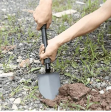 Foldable Portable Truck-Mounted Engineer Shovel Camping Tent Outdoor Shovel Self-Defense Survival Tool Compass Storage Bag - A - 查看 7