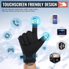 Men's Winter Warm Windproof Gloves, Touchscreen Silicone Non-Slip Grip, Suitable For Driving, Running, Cycling And Outdoor Sports - Sports 02 - View 6