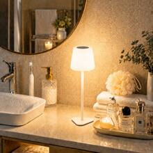 LED Wireless Touch Bathroom Table Lamp, USB-C Interface, Sensitive Touch Switch, 3 Color Light/Stepless Dimming, Portable Night Light, Room Decor, Detachable 3-In-1 Function, Modern Design, Suitable For Living Room/Bedroom/Children's Room/Bathroom/Bar Decor, Ideal Holiday Gift - Desk Lamp - View 7