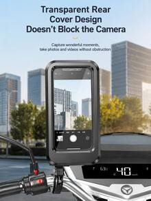 Waterproof Motorcycle Phone Holder Handlebar Mount, Universal Bicycle Phone Bag With Touchscreen, Rainproof Phone Case For GPS Navigation, Cycling Scooter Bicycle Handlebar Phone Holder, Outdoor Cycling Accessories - A - View 6