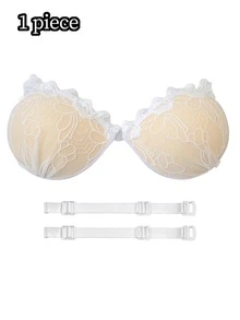 Sexy Lace Breast Petals Bras Invisible Strapless Silicone Breast Lift Tape Bra For Women - Multicolor - View 25
