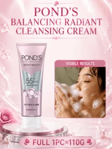 Pond's 旁氏平衡水光潔顏霜,正裝110g,小樣25g，溫和清潔卸妝,滋潤清潔,去角質縮小毛孔,適合乾敏肌膚 - 平衡水光潔顏霜 - 查看 13