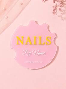 Customizable Acrylic Nail Photo Palette, Nail Tech Photo Prop For Nail Art And Selfies, Nail Custom Logo, Nail Hand Symbol, Reusable, Aesthetic, Mom, Friends, For Mother's Day, For Birthdays, For Weddings, Photography Background, Personalized Gift - Multicolor - View 27