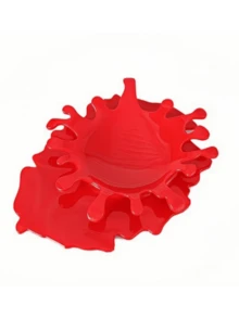 2pcs Creative Splash Design Spoon Holder - Durable Plastic Kitchen Utensil Rack, Non-Electric Tomato Sauce Inspired Countertop Organizer, Halloween Theme Home Decor Accessory, Cooking Tools - View 5