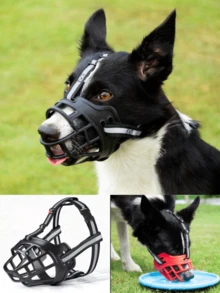 1PC Durable And Sturdy Dog Muzzle, Effectively Prevents Barking And Foraging. Soft High-Quality Material, Suitable For Small, Medium To Large Dogs. Anti-Bite, Anti-Harassment, Multiple Sizes Available, Ideal Pet Muzzle Protection - Multicolor - View 2
