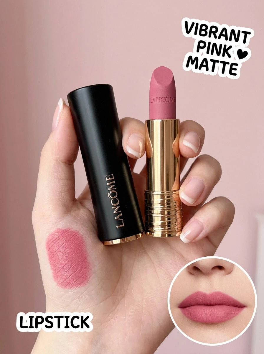 Lancôme 丽姿魅惑哑光唇膏 399 高粉色 0.12盎司/3.4克 - 399 Haut En Pink - 查看 1