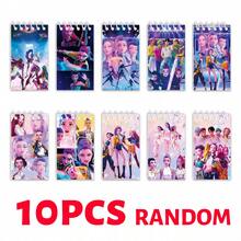 K-Pop New 1/10 Pack Cartoon Notebooks, Cute Anime Character Pattern, Portable Spiral Notebook, 24 Pages - Multicolor - View 8