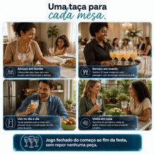 Jogo Taças Facetadas Polietileno Transparente 400ml Kit 4 6 12 Peças Resistente Elegante Aparência Cristal Não Quebra Suco Agua Festa - Incolor - Visão 5