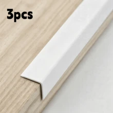 3pcs 19.68x0.78in Self-Adhesive Aluminum Alloy Wall Corner Guard Decorative Strip, Metal Decorative Edge Protection Strip, Suitable For Tile Walls, Door Frames, Cabinets And Baseboards - 50 cm - View 16