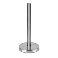 Portarotoli da cucina verticale in acciaio inox ø15cm base pesante antiscivolo supporto carta da cucina design minimalista piano di lavoro - Visualizzare 10