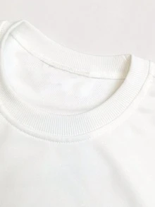 Men's Crew Neck Knight Graphic Casual Everyday Sweatshirt - White - View 3