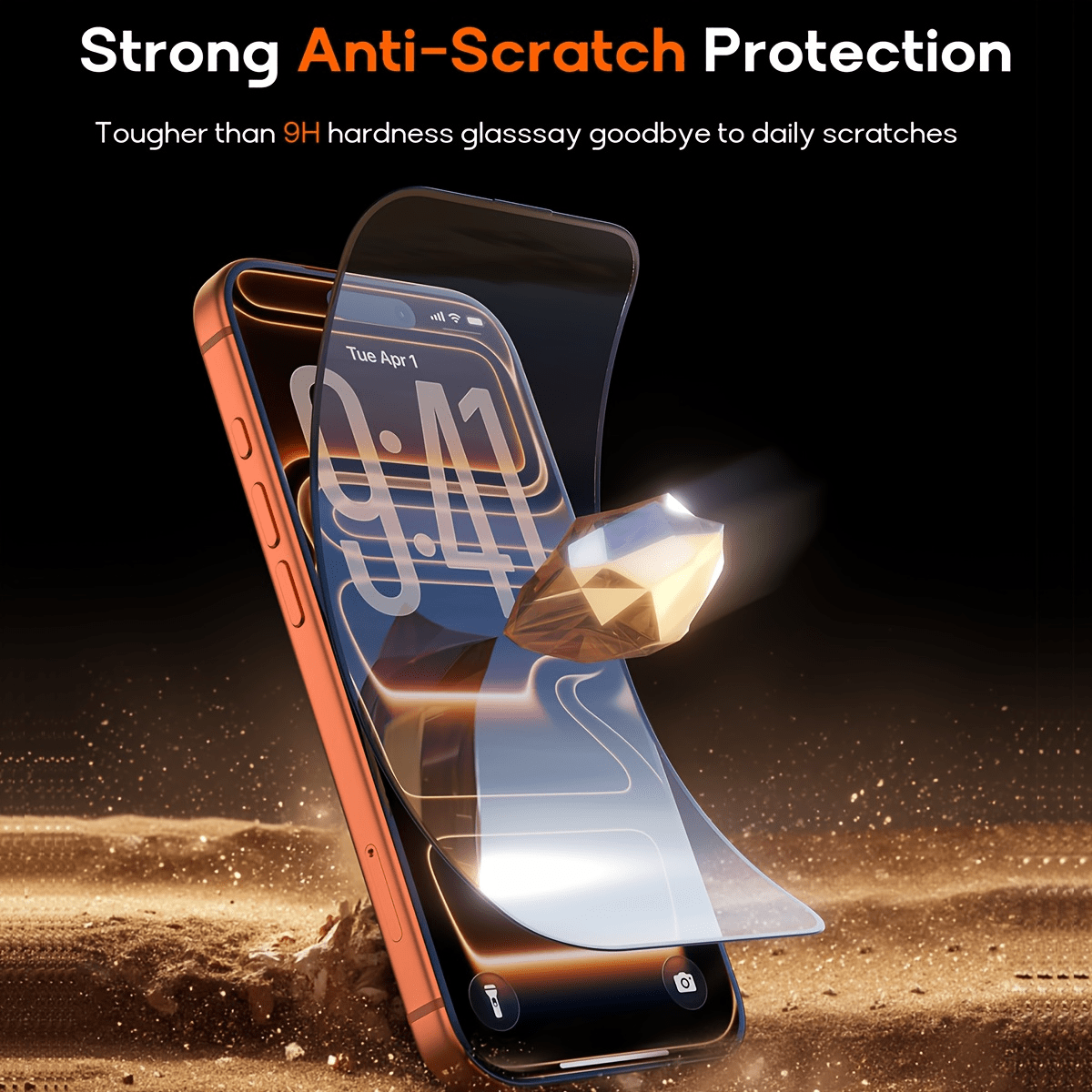 9D Full Coverage Tempered Glass Screen Protector - Compatible With IPhone 17 Pro Max, 16 Pro Max, 16e, 15, 14 Plus, 13, 12, 11 Pro Max, X, XS MAX, XR | High Definition Transparent, Scratch Resistant, Bubble-Free Installation, Compatible With Phone Cases, High Quality Glass Protection, Smooth Surface, Anti-Glare, Premium Accessory - 1PC - View 6