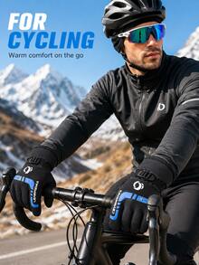 Winter Fleece Touchscreen Gloves, Unisex, Windproof, Waterproof, Warm, Anti-Slip Grip, Suitable For Driving, Cycling, Commuting And Outdoor Activities - Multicolor - View 7