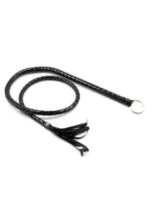140cm/55in Leather Whip – Long BDSM Flogger, Bondage Whip For Couples, Fetish Roleplay Accessory, Adult Bedroom Toy, Sensory Play, Spanking Whip, Long Tail Whip, BDSM Accessories, Couple Games, Erotic Flogger For Intimate Play - 140cm/55in - View 8