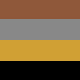345 Black Gray + Gold Gray + 8019 Silver Gray + Gold Tea