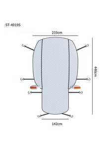 All-Weather Heavy Duty Car Cover - Fits Most SUV And Sedan Models - Snow, Rain And Dust Proof; Winter Car Cover; Windproof Outdoor Car Cover; Men's Gift; Car Accessories; Snow Cover; Windshield Cover; Travel Essential; Graduation Gift - Multicolor - View 4