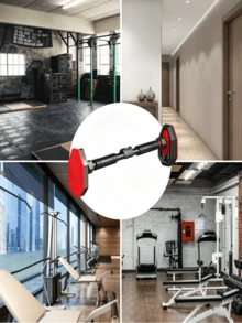 1pc Wall-Mounted Pull Up Bar, Drill-Free Design, With Anti-Slip Rubber Pads, Extendable, Portable And Easy To Install, Home Fitness Equipment Suitable For Door Frames And Walls - Multiple Specifications - View 7