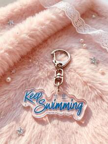 1個/7個 紅藍色 ARMY 壓克力鑰匙圈，印有 ARIRANG 與 Keep Swimming 圖案，K-Pop 粉絲吊飾，給 ARMY 的絕佳禮物，手機與背包裝飾 - 彩色 - 查看 8