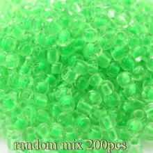 200Pcs 4mm Transparent Color Core Glass Seed Beads, Irregular Round Mini Loose Beads For DIY Bracelet, Earring, Handmade Jewelry Making - Seed Beads - View 13