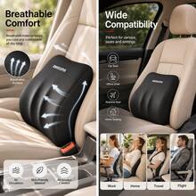 Car Headrest Neck Pillow & Lumbar Support Cushion Set, Ergonomic Thickened Soft Padding To Relieve Neck And Lower Back Discomfort From Long-Term Sitting, Makes Daily Driving More Comfortable, 2 Pieces Set Suitable For Driver And Passenger Seats - one-size - View 9