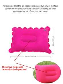 Inflatable Lace Neck Pillow, Portable Travel Neck Pillow + Neck Support Nap Pillow, Compact Lightweight Foldable Travel Pillow - Multicolor - View 17