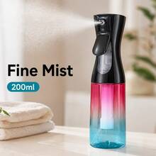Facial Fine Mist Spray Bottle, Ombre Gradient 200ml Or 300ml Refillable Plastic Sprayer, Portable Leakproof Empty Water Mister For Face Hydration, Makeup Setting, Hair And Plant Misting, Travel Cosmetic Dispenser - A - View 9