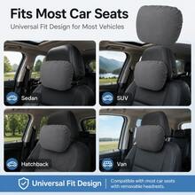 H&R Car Headrest Pillow Neck Support Cushion Ergonomic Driving Comfort Pad - Grey - View 4