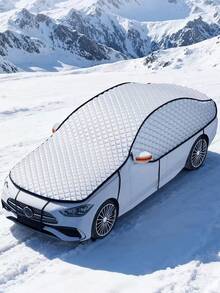 All-Weather Heavy Duty Car Cover - Fits Most SUV And Sedan Models - Snow, Rain And Dust Proof; Winter Car Cover; Windproof Outdoor Car Cover; Men's Gift; Car Accessories; Snow Cover; Windshield Cover; Travel Essential; Graduation Gift - Multicolor - View 1