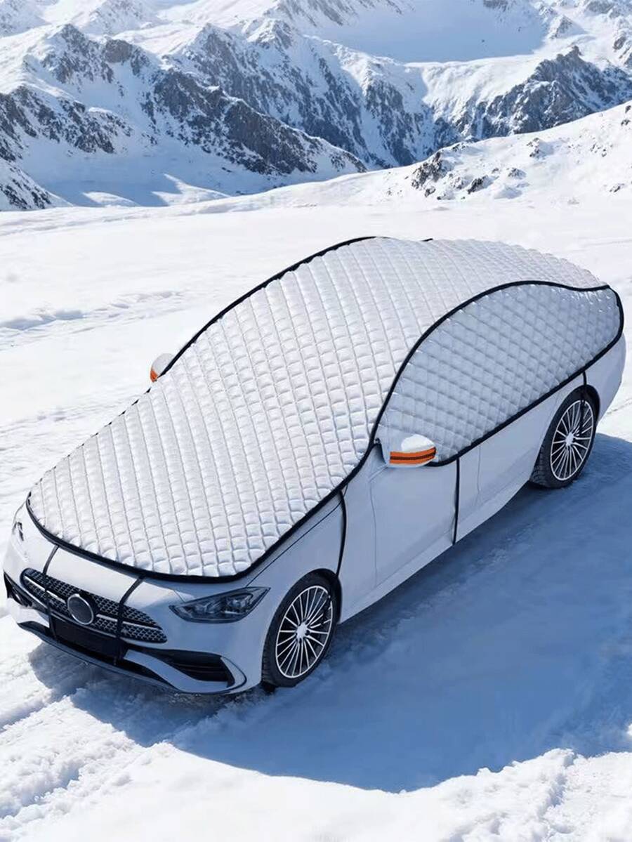 All-Weather Heavy Duty Car Cover - Fits Most SUV And Sedan Models - Snow, Rain And Dust Proof; Winter Car Cover; Windproof Outdoor Car Cover; Men's Gift; Car Accessories; Snow Cover; Windshield Cover; Travel Essential; Graduation Gift - Multicolor - View 1