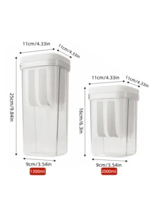 1 pieza Kit para hacer yogur - Colador ultrafino y 1 pieza recipiente de almacenamiento rectangular con tapa abatible para yogur griego, adecuado para el hogar, la tienda, la fiesta, la reunión - Ver 4