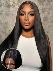 Put And Go 無膠假髮 5*5 4*4 無膠 HD 蕾絲與 13*4 13*6 HD 蕾絲前額假髮 - 200% 密度自然色直髮 - 預剪髮線與嬰兒髮 - 無需膠水即可佩戴 - 多種尺寸適合女性情人節 - 自然色&黑色系 - 查看 61