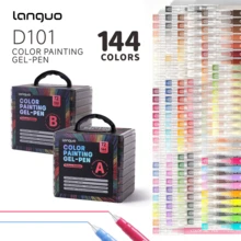 Languo Rilis Baru 6pcs/9pcs Warna Gradasi, 168 Warna, 252 Warna Tas Hadiah, Pena Tulisan Tangan, Stabilo, Mata Pena 0,5mm, Batang Transparan, Cocok untuk Melukis, Menandai, Catatan Siswa, Menggambar, Membuat Buku Panduan, Penggunaan Kantor - MultiWarna - View 44