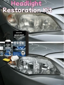 Hikmarion Headlight Restoration Polishing Kit, Removes Yellowing And Oxidation From Headlight Covers, Polishes To Clear, Protects In One Step, Restores Headlight Brightness - Liquid - View 3