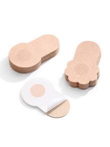10pcs Invisible Breast Lift Tape And Nipple Covers, Disposable Non-Woven Fabric Lifting Pads, Suitable For Large Breasts, Alternative To Strapless Backless Bras - Multicolor - View 9