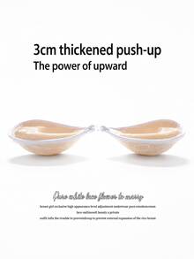 Sexy Lace Breast Petals Bras Invisible Strapless Silicone Breast Lift Tape Bra For Women - Multicolor - View 4