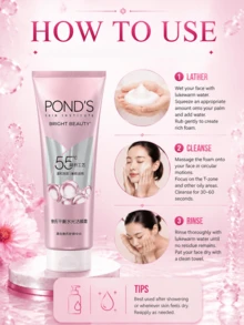 Pond's 旁氏平衡水光潔顏霜,正裝110g,小樣25g，溫和清潔卸妝,滋潤清潔,去角質縮小毛孔,適合乾敏肌膚 - 平衡水光潔顏霜 - 查看 11