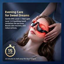 Revitaleyes Microcurrent Eye & Face LED Red Light Beauty Device, Red Light Therapy Massage Glasses For Under-Eye Revitalization, Advanced Eye Massager To Remove Eye Wrinkles, Relieve Eye Fatigue, Fade Dark Circles And Relax Eye Pressure - Black - View 8